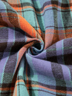 Sarah Express Women's Plaid Button Up Long Sleeve Shirt - Oversized Casual Top