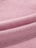 Sarah Express Women's Ribbed Knit Button Front V Neck Cardigan