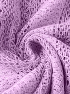 Sarah Express Women's Crochet Notched Button-Front Shirt