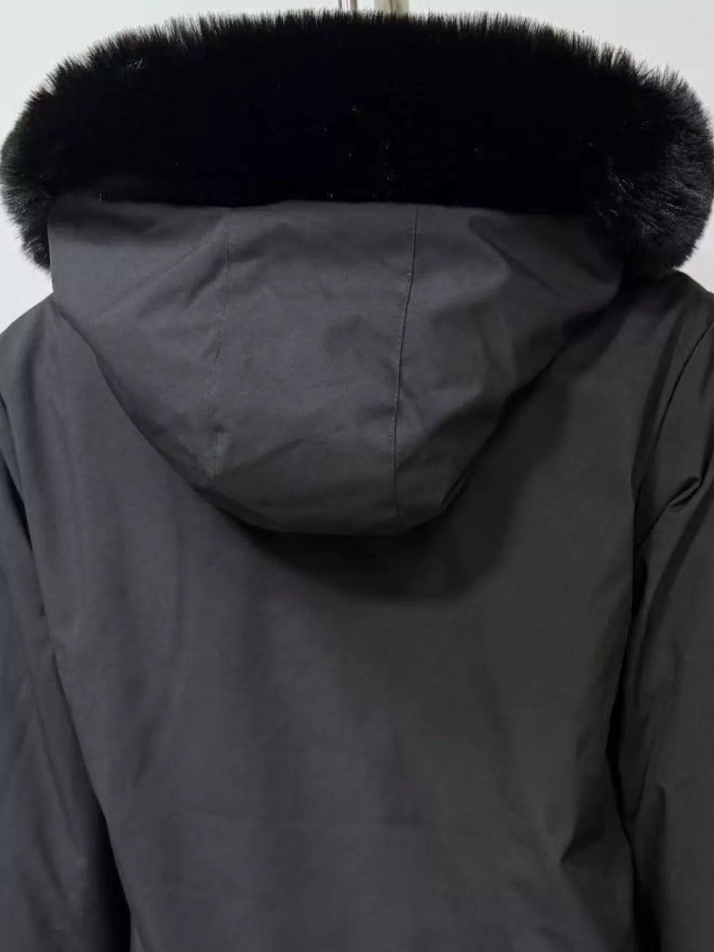 Trendsi Full Size Fur Hooded Warm Winter Parka Outerwear Plus Size