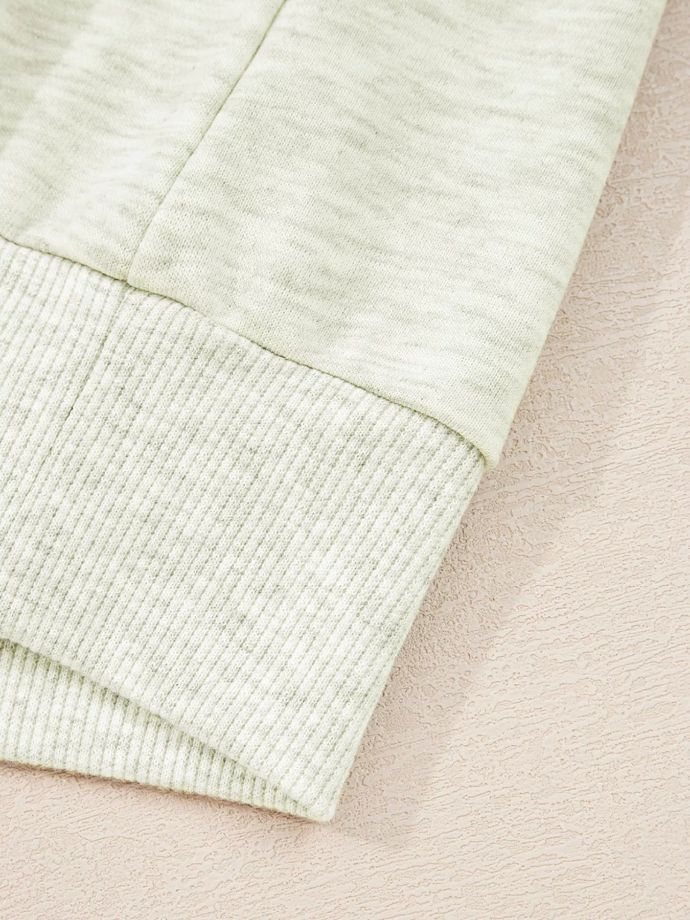 Sarah Express Women's Contrast Striped Patchwork Zip Collar Sweatshirt