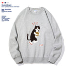 Women's Solid Color Graphic Print Hoodie Long Sleeve Casual Fall Winter Sweatshirt