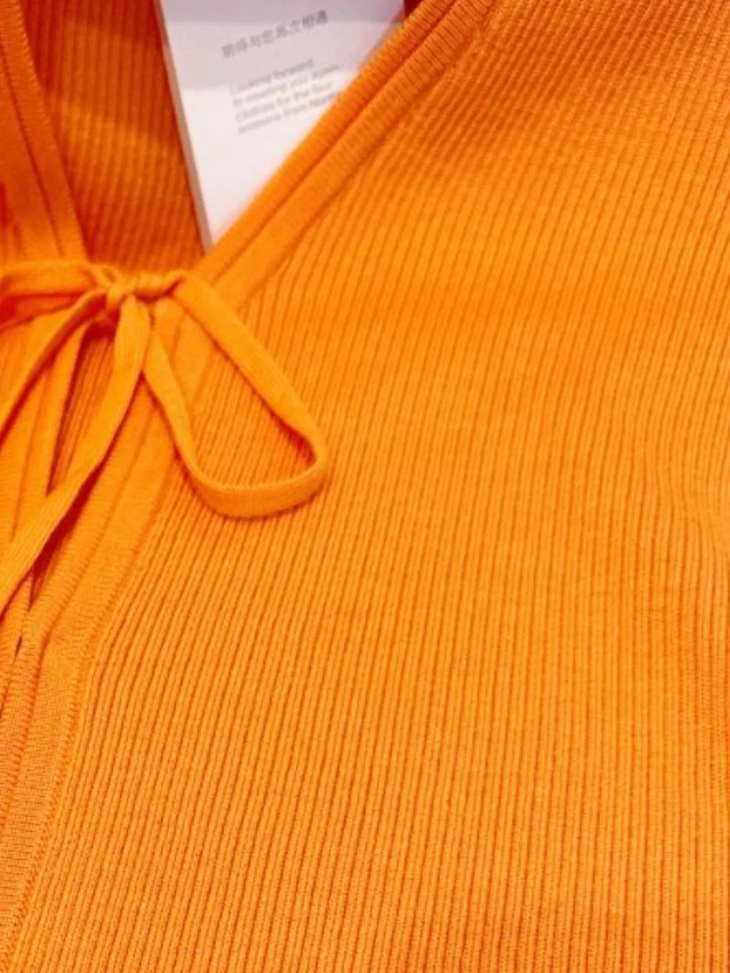 Sarah Express Women's Tie-Front Long Sleeve Cardigan