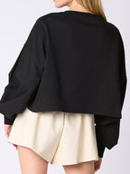 Sarah Express Women's Halloween Candy Sequin Long-Sleeve Sweatshirt