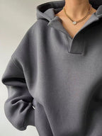 Sarah Express Women's Dropped Shoulder Long Sleeve Sweatshirt