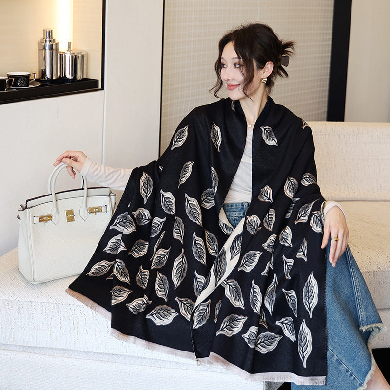 Women's Oversized Imitation Cashmere Winter Scarf Warm Wrap