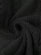 Sarah Express Women's Lace Notched Long Sleeve Shirt - Elegant Button-Up Blouse