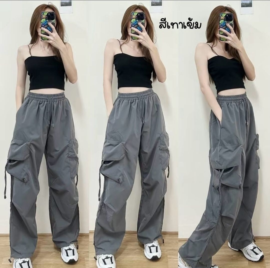 High Waist Quick Drying Retro Casual Pants