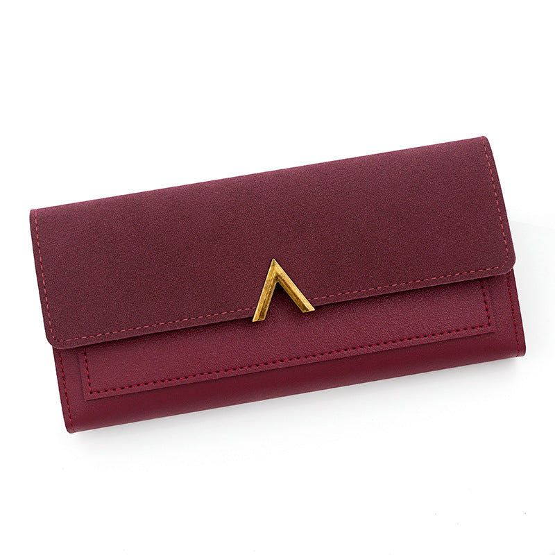 Sarah Express Long Wallet | PU Leather Multi-Card Organizer Red