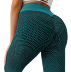 Women's High Waist Seamless Plaid Leggings Yoga Fitness Gym Pants Breathable Activewear