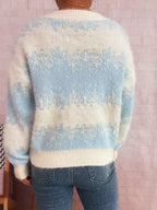 Sarah Express Women's Ribbed Hem Button Up Cardigan