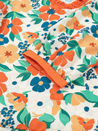 Sarah Express Women's Frilled V Neck Floral Print Blouse