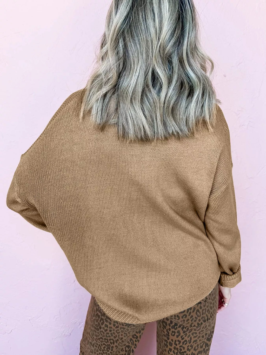 Sarah Express Women's Merry Colorful Dot Detail Christmas Dolman Sweater