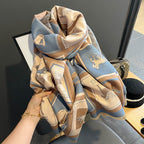 Tie-Dye Imitation Cashmere Scarf Shawl Oversized Wrap