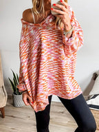 Sarah Express Women's Multi-Color V-Neck Sweater