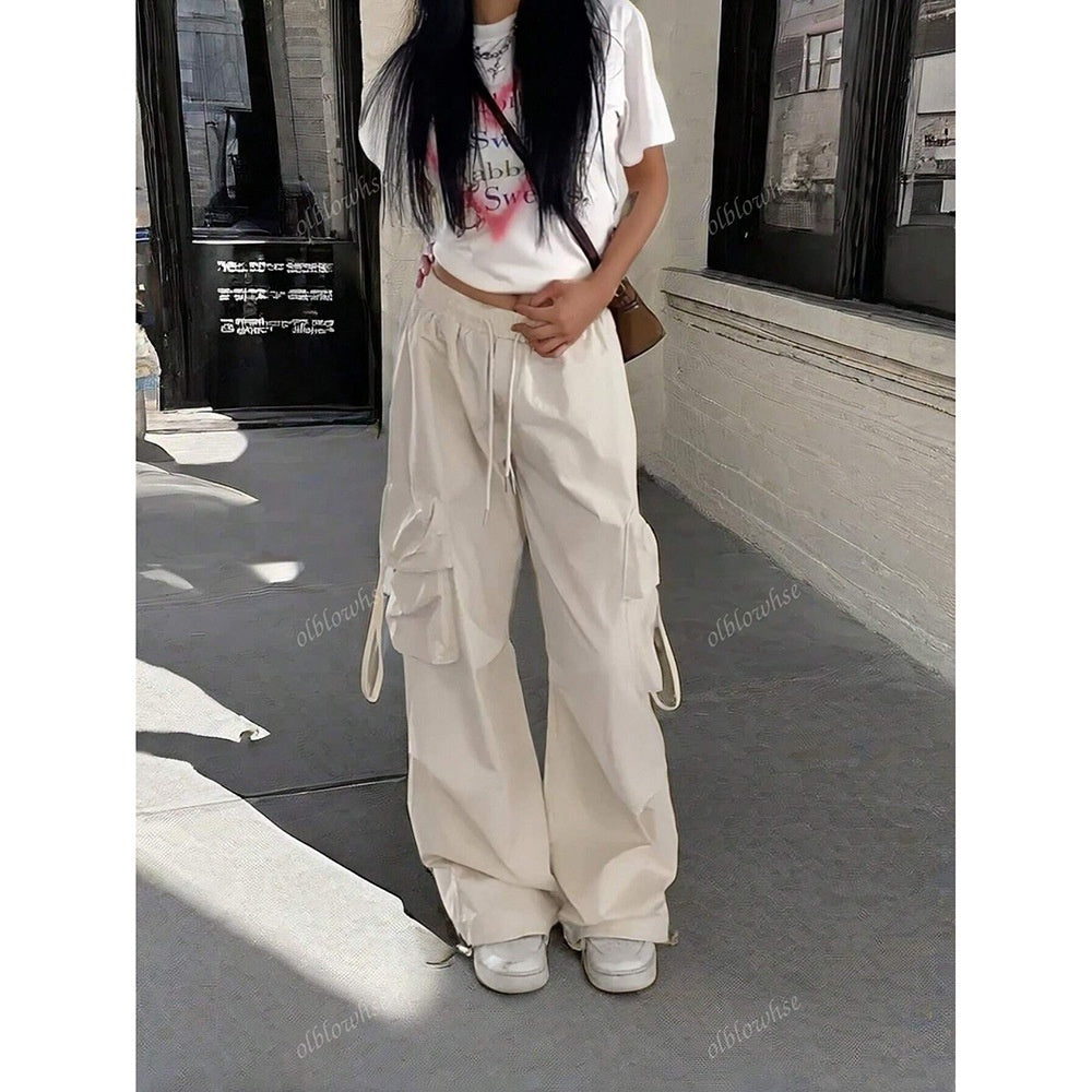 High Waist Quick Drying Retro Casual Pants