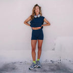 Women's Sleeveless Athletic Set Tank Top and Shorts Activewear