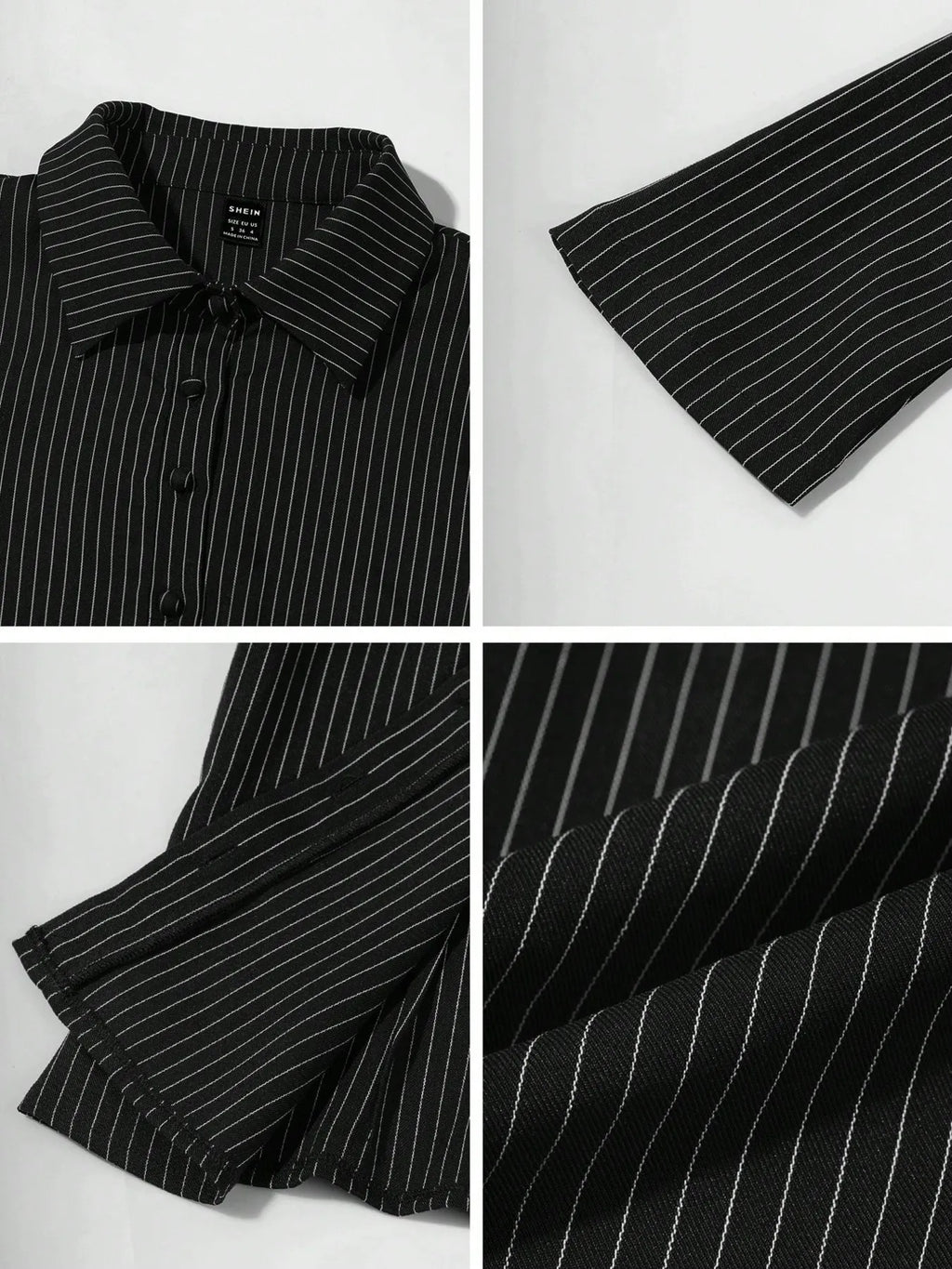 Sarah Express Women's Striped Button Up Long Sleeve Shirt