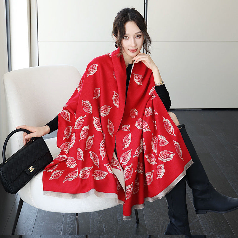 Women's Oversized Imitation Cashmere Winter Scarf Warm Wrap