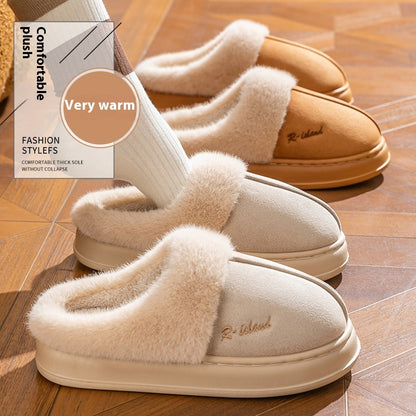 Sarah Express Unisex Winter Fluffy Slides | Cosy Warm Non-Slip Indoor Cotton Slippers