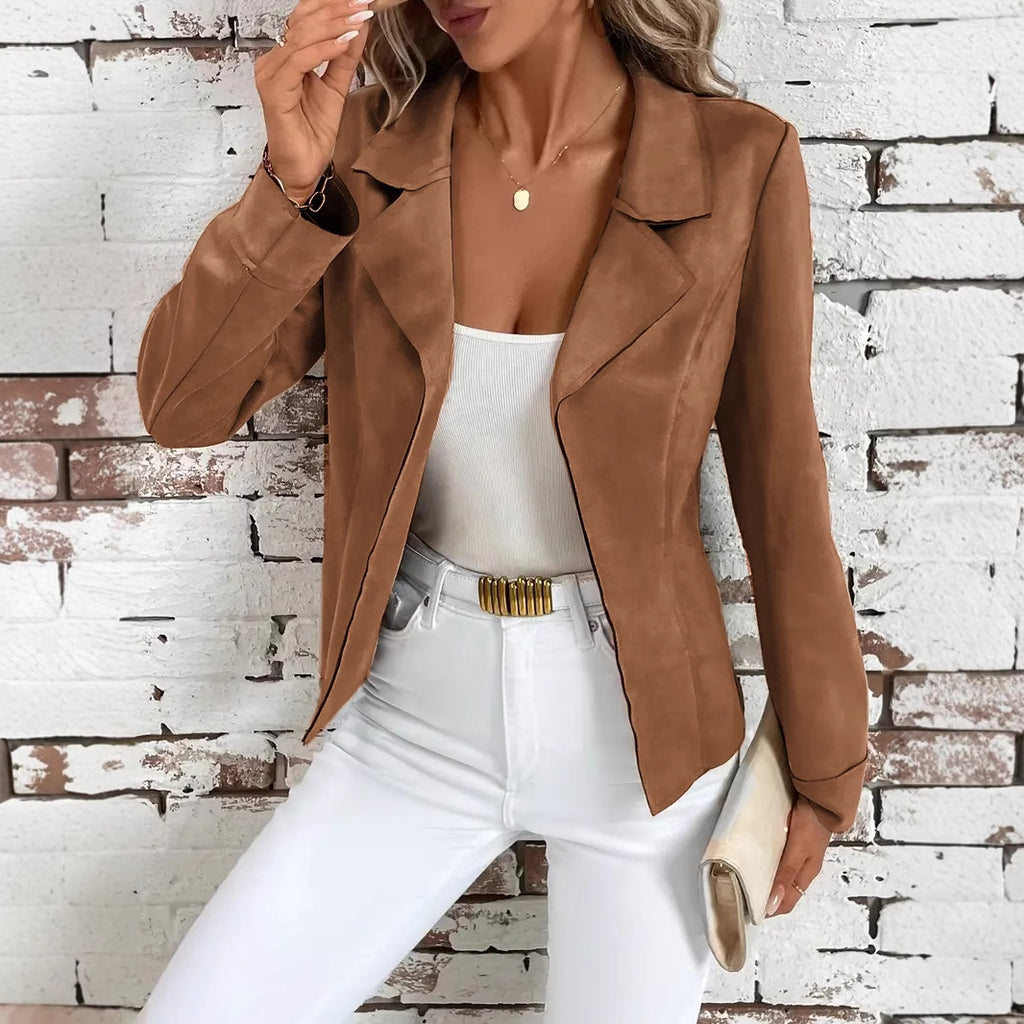 Women's Slim Fit Cardigan Jacket Long Sleeve Professional