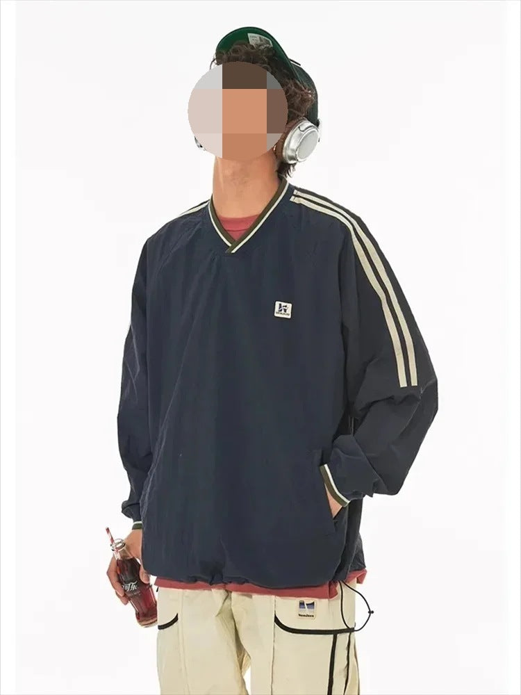 Harajuku Retro Oversized Pullover Sweater Unisex Street Style