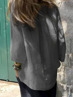 Sarah Express Women's Round Neck Relaxed Fit Blouse Plus Size