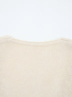 Sarah Express Women's Hollowed Knit Open Front Cardigan