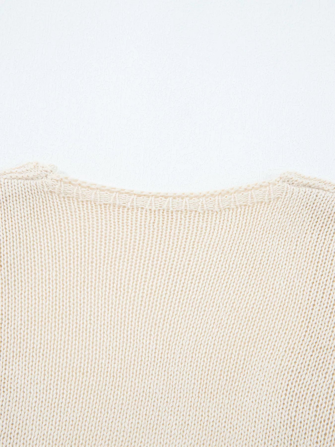 Sarah Express Women's Hollowed Knit Open Front Cardigan