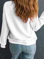 Sarah Express Women's Yummy Pie Graphic Thanksgiving Sweatshirt