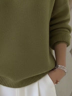 Sarah Express Women's V-Neck Long Sleeve Sweater Plus Size