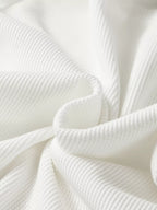 Sarah Express Women's Rounded Neck Waffle Long Sleeve Top