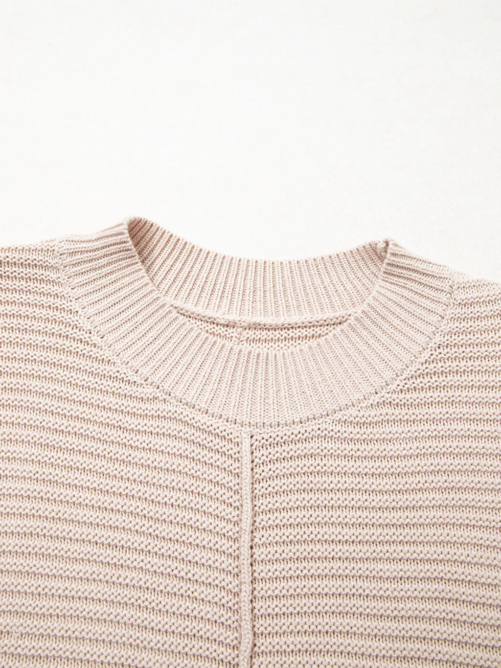 Sarah Express Women's Texture Knitted Dropped Shoulder Sweater