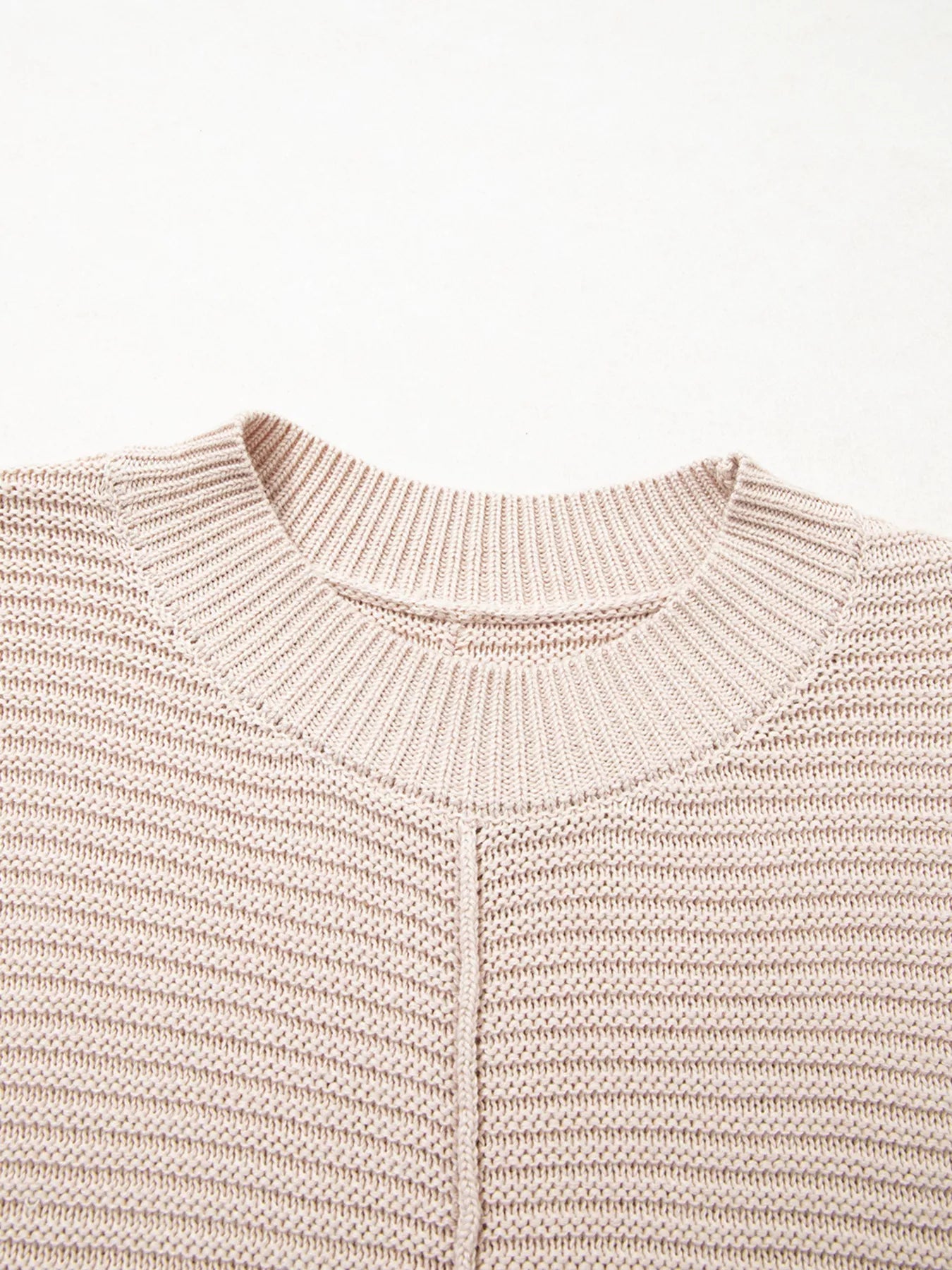 Sarah Express Women's Texture Knitted Dropped Shoulder Sweater
