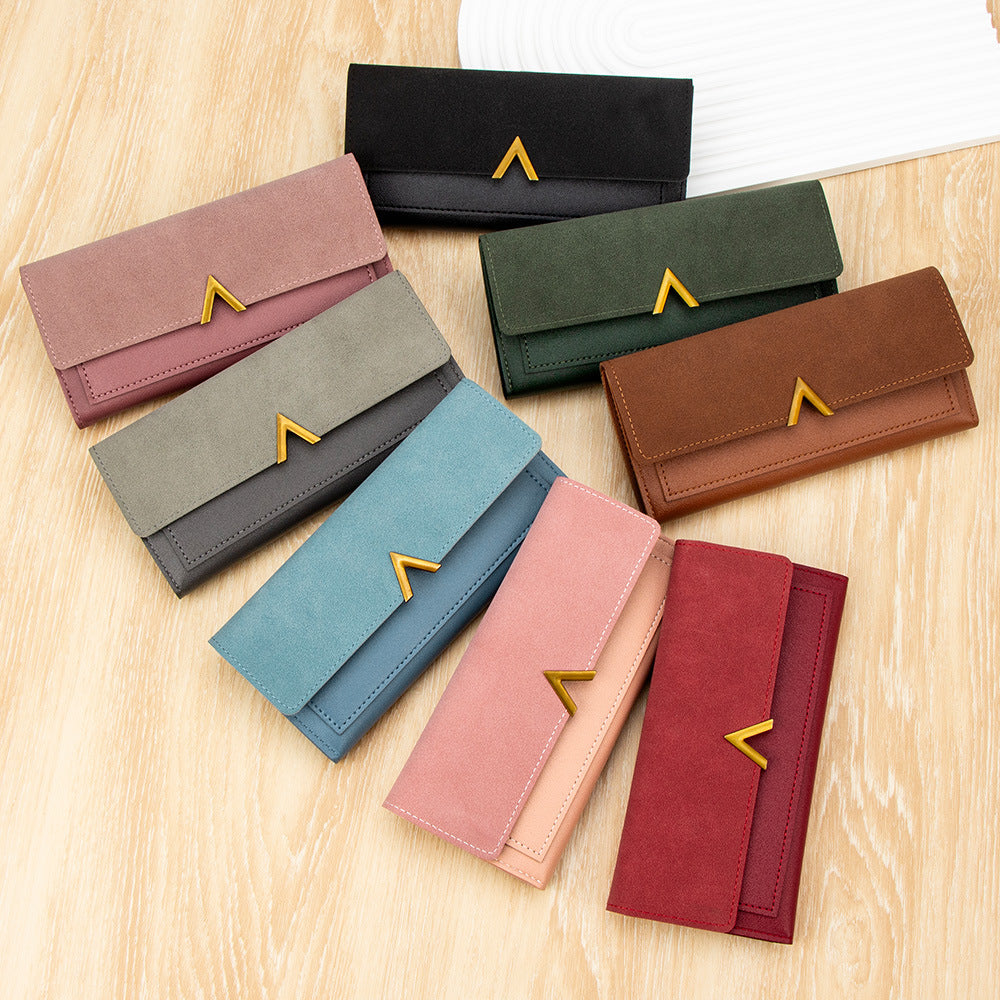 Sarah Express Long Wallet | PU Leather Multi-Card Organizer