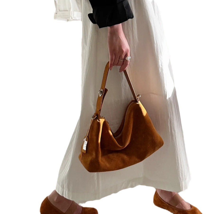 Sarah Express Genuine Leather Crossbody Tote Bag