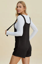 Sarah Express Women’s Plus Size Textured Sleeveless Romper Casual