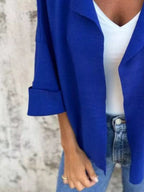 Sarah Express Women's Open Front 3/4 Sleeve Casual Cardigan Plus Size