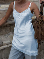 Sarah Express Women's Lace Detail V-Neck Cami