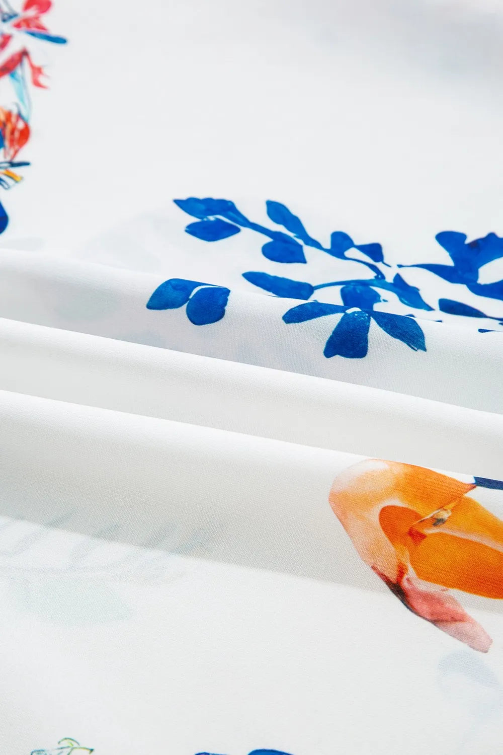 Sarah Express Women's Printed Tie Neck 3/4 Sleeve Blouse