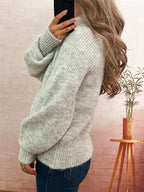 Sarah Express Women's Ribbed Turtleneck Long Sleeve Sweater