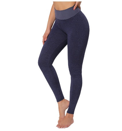 Women's High Waist Seamless Plaid Leggings Yoga Fitness Gym Pants Breathable Activewear