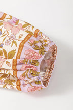 Sarah Express Women's Printed Button Down Long Sleeve Shirt