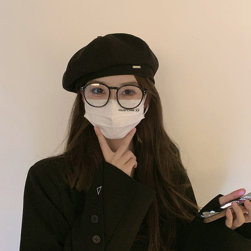 Classic Dome Beret Painter Cap Women's Polyester All Season Hat