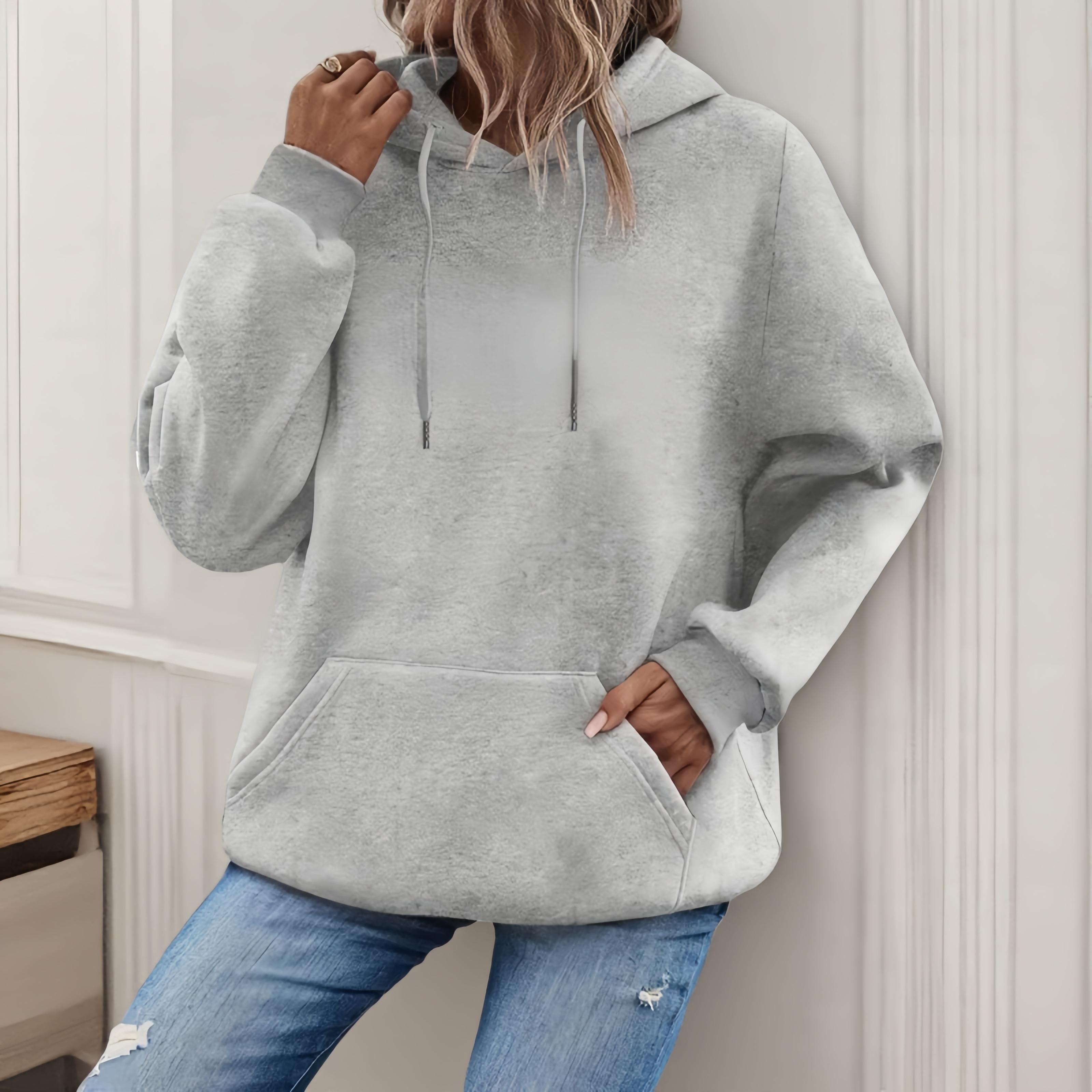 Women's Loose Fit Pullover Hoodie Long Sleeve Casual Sweatshirt