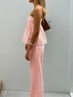 Sarah Express Women's Tube Top and Pants Set