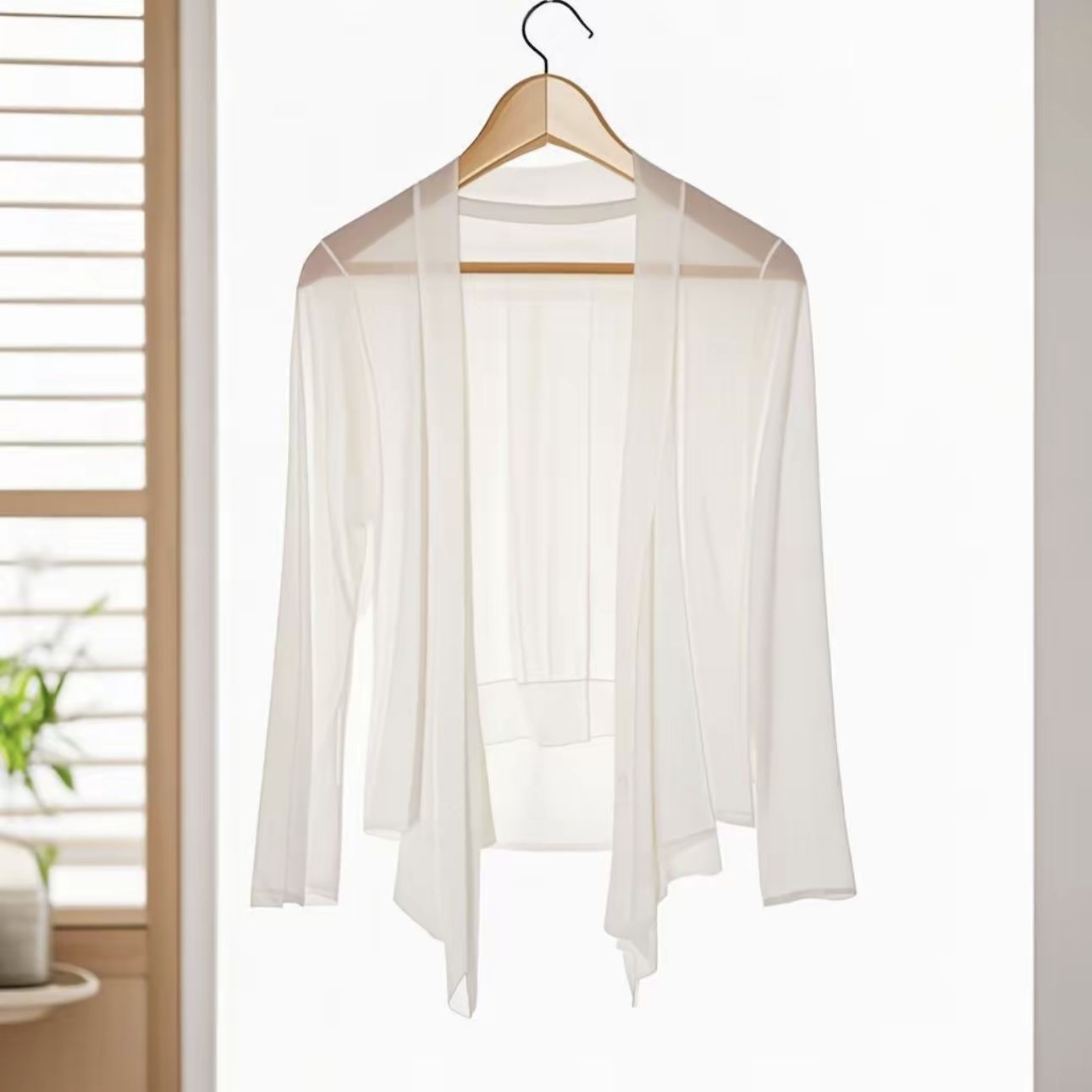 Lightweight Summer Shawl Cardigan Short Sleeve Sun Protection Cover-Up Plus Size