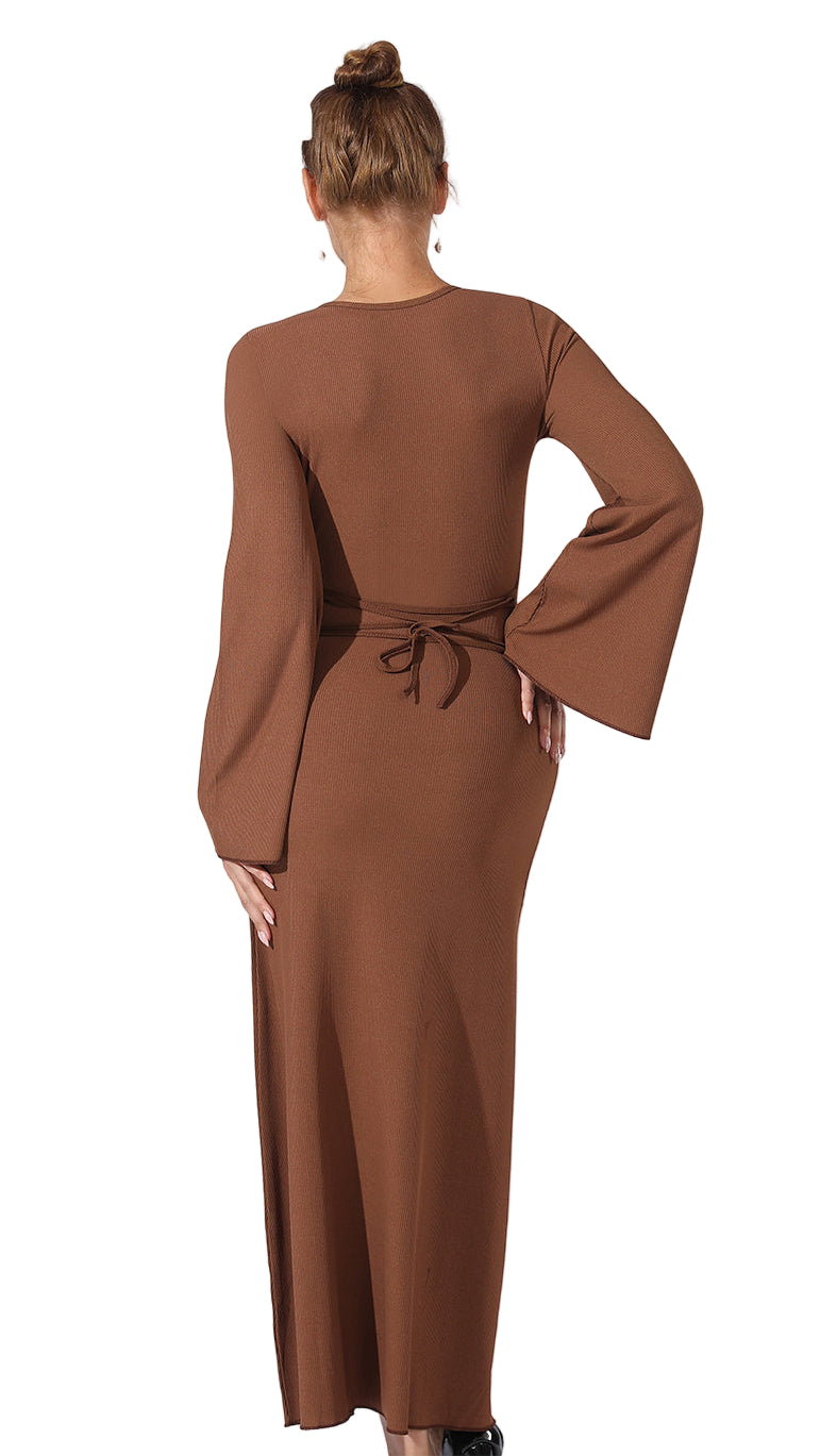 Women's Fashion Simple Solid Color Dress