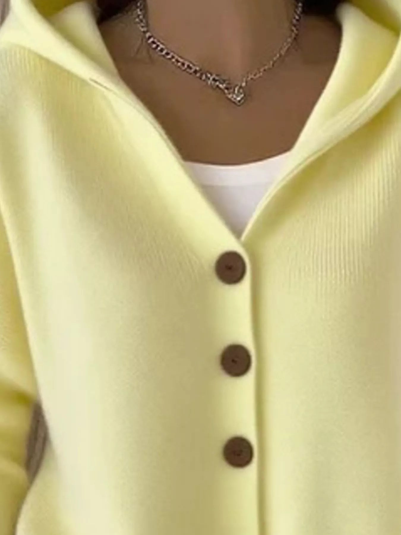 Sarah Express Women's Hooded Button-Front Soft Knit Cardigan Plus Size