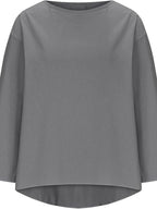 Sarah Express Women's Round Neck Relaxed Fit Blouse Plus Size